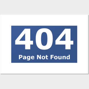 Erorr 404 Page Not Found Posters and Art